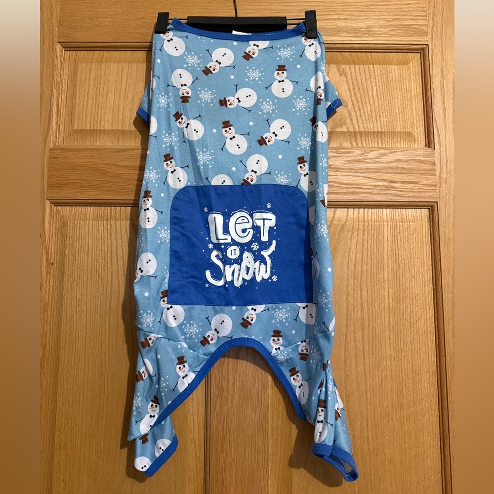 Let It Snow Dog Pajamas Size XL